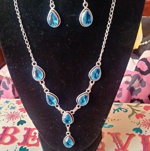 London Blue 3 Piece "925" Sterling Silver Set